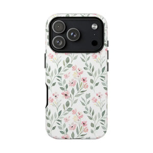 Phone Case - Floral Vine Tough - Pink Botanical Protection - Dipaliz Iphone 17 Pro / Glossy