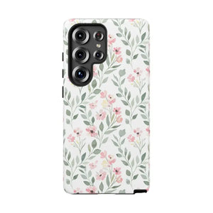 Phone Case - Floral Vine Tough - Pink Botanical Protection - Dipaliz Samsung Galaxy S25 Ultra / Matte