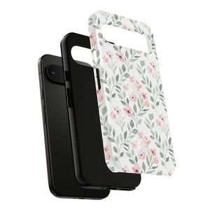Phone Case - Floral Vine Tough - Pink Botanical Protection - Dipaliz