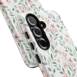 Phone Case - Floral Vine Tough - Pink Botanical Protection - Dipaliz