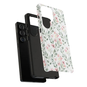 Phone Case - Floral Vine Tough - Pink Botanical Protection - Dipaliz