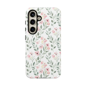 Phone Case - Floral Vine Tough - Pink Botanical Protection - Dipaliz Samsung Galaxy S24 / Matte