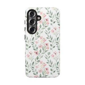 Phone Case - Floral Vine Tough - Pink Botanical Protection - Dipaliz Samsung Galaxy S25 / Glossy