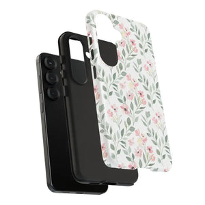 Phone Case - Floral Vine Tough - Pink Botanical Protection - Dipaliz
