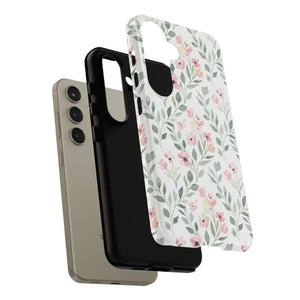 Phone Case - Floral Vine Tough - Pink Botanical Protection - Dipaliz
