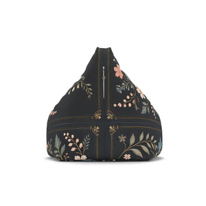 Bean Bag Chair – Stunning Floral Vines - Dipaliz - Slipcovers