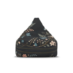 Bean Bag Chair – Stunning Floral Vines - Dipaliz - Slipcovers