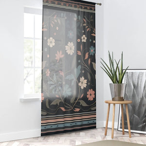 Mesmerizing Floral Vines – Semi-sheer Fabric - Dipaliz - Curtains