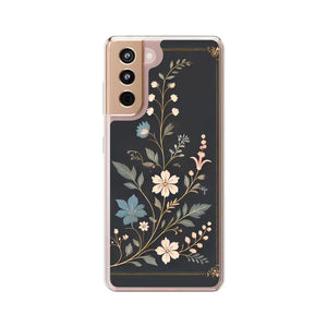 Stylish Floral Vines Clear Case - Elegant Phone Protection - Dipaliz - Mobile Cases