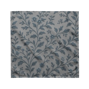 Floral Vines All-over Print Bandana Greyish Blue Upf50 - Dipaliz - m - Bandanas & Headties