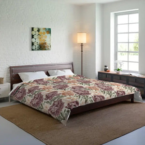 Floral Vintage Comforter English Cottage Style - Dipaliz - 104’’ × 88’’ - Quilts & Comforters