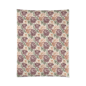 Floral Vintage Comforter English Cottage Style - Dipaliz - 68’’ × 88’’ - Quilts & Comforters