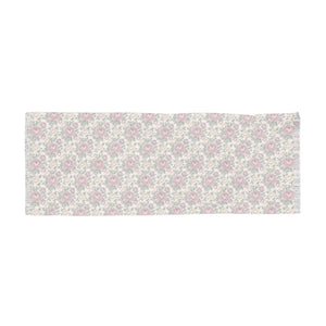 Floral Vintage Light Scarf – Pink Rose Patterned Wrap - Scarves & Shawls