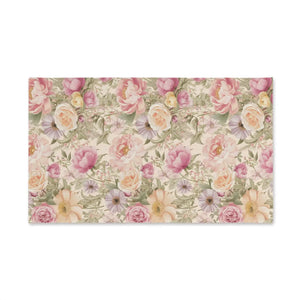 Rose Hand Towel – Organic Cotton Floral - Dipaliz - Towels
