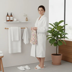 Rose Hand Towel – Organic Cotton Floral - Dipaliz - Towels