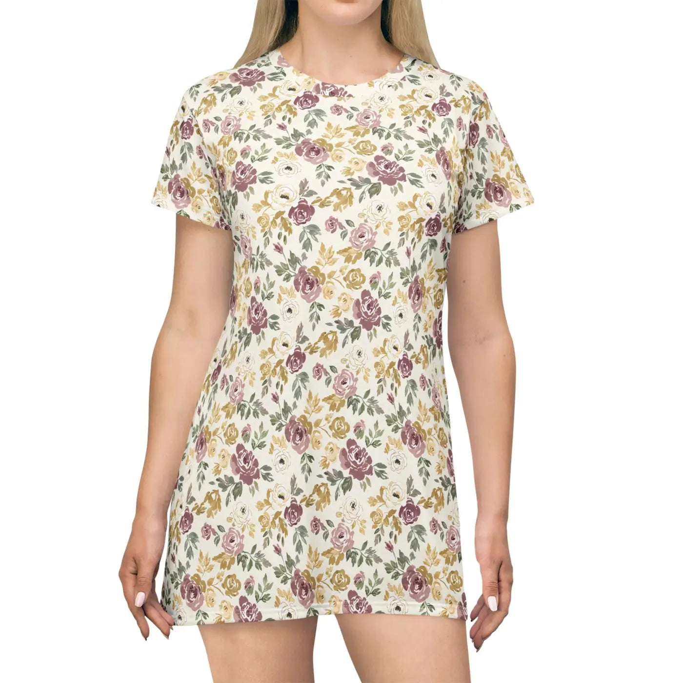 vintage spring dresses Vintage Rose Floral Dress – Spring Casual