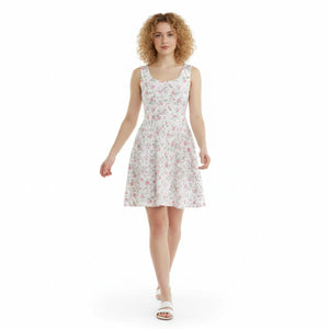 Floral Vintage Skater Dress – Breezy Casual - Dipaliz - Dresses - s