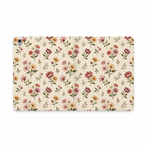 Floral Vintage Tablet Folio Case Vegan Leather - Mobile Phone Cases