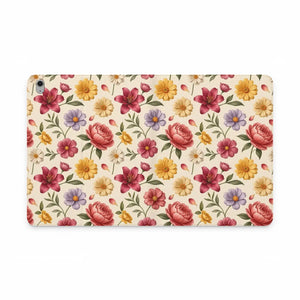 Floral Vintage Tablet Folio Case Vegan Leather Dipaliz - Mobile Phone Cases