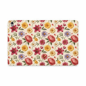 Floral Vintage Tablet Folio Case Vegan Leather Dipaliz - Mobile Phone Cases