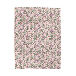 Floral Vintage Velveteen Plush Blanket - Dipaliz - Blankets