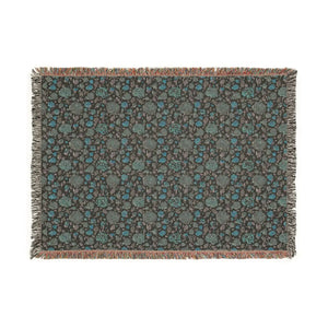Antique rose woven blanket by DipaliZ with original artwork