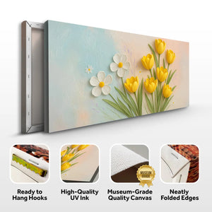 Tulip Wall Art – Eco Friendly Spring Canvas - Dipaliz - Paintings