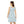 Floral Watercolor Skater Dress – Pastel Blue - Dipaliz - Dresses