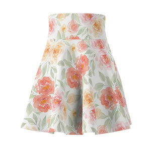 Peach Rose Garden Skater Skirt – Organic Cotton - Dipaliz - Dresses
