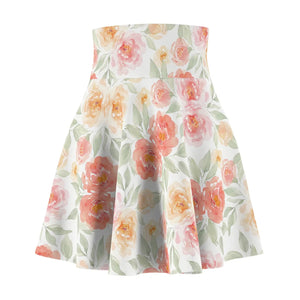 Peach Rose Garden Skater Skirt – Organic Cotton - Dipaliz - Dresses