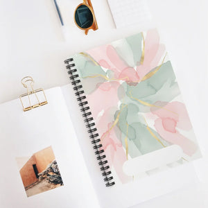 Floral Watercolor Spiral Notebook – 6x8 Journal - Dipaliz - Journals