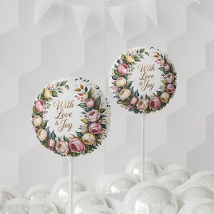 Floral Wedding Heart-shaped Balloon – Latex - Dipaliz - Balloons