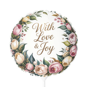 Floral Wedding Heart-shaped Balloon – Latex - Dipaliz - Balloons