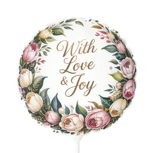 Floral Wedding Heart-shaped Balloon - Romantic Party Decor - Dipaliz - Balloons