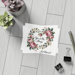 Floral Wedding Postcard Bundle - Vibrant Colorful Cards - Dipaliz - 5.5’’ x 4.25’’ (horizontal) / Coated (one Side)