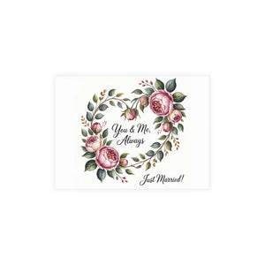 Floral Wedding Postcard Bundle - Vibrant Colorful Cards - Dipaliz - 4.9’’ x 3.5’’ (horizontal) / Coated (one Side) / 10