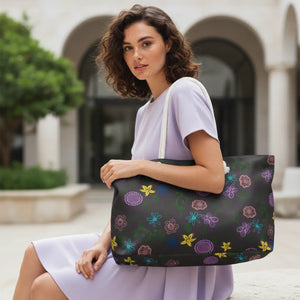 Floral Weekender Bag – Oversized Polyester Tote - Dipaliz - Luggage & Bags