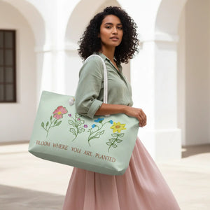 Floral Weekender Bag – Polyester Travel - Dipaliz - Luggage & Bags