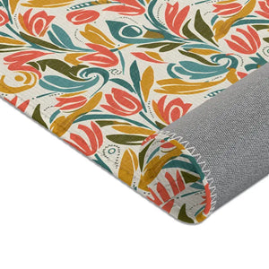 Whimsy Area Rug - Retro Floral Charm and Artistic Flair - Dipaliz - Home Decor