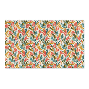 Home Decor - Whimsy Area Rug - Retro Floral Charm Artistic Flair - Dipaliz 60’’ × 36’’
