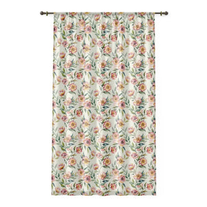 Floral Window Curtain – Elegant Room Decor - Dipaliz - Curtains