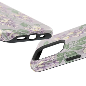 Floral Wisteria Magnetic Impact-resistant Phone Case - Mobile Cases