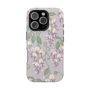 Floral Wisteria Magnetic Impact-resistant Phone Case - Mobile Cases