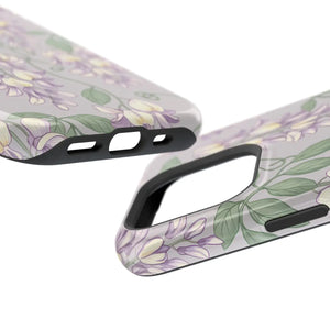 Floral Wisteria Magnetic Impact-resistant Phone Case - Mobile Cases