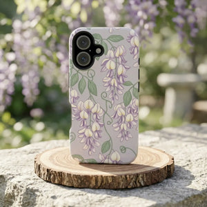 Floral Wisteria Magnetic Impact-resistant Phone Case - Mobile Cases