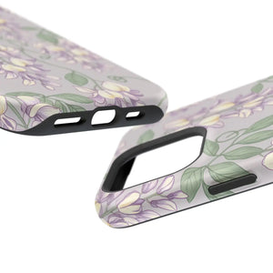 Floral Wisteria Magnetic Impact-resistant Phone Case - Mobile Cases