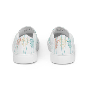 Vibrant Canvas Shoes - Blooming Comfort Womens Slip - Dipaliz - Sneakers