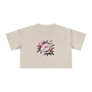 Women’s Crop Tee Casual Chic Spring Style - Dipaliz - Bone / Xs - T-shirts