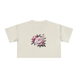 Women’s Crop Tee Casual Chic Spring Style - Dipaliz - Ecru / Xs - T-shirts