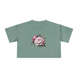 Women’s Crop Tee Casual Chic Spring Style - Dipaliz - Sage / Xs - T-shirts